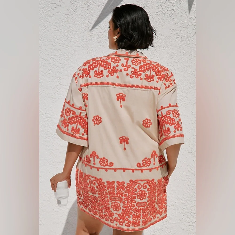 Anthropology Maeve, short sleeve collar dress - Picture 3 of 6